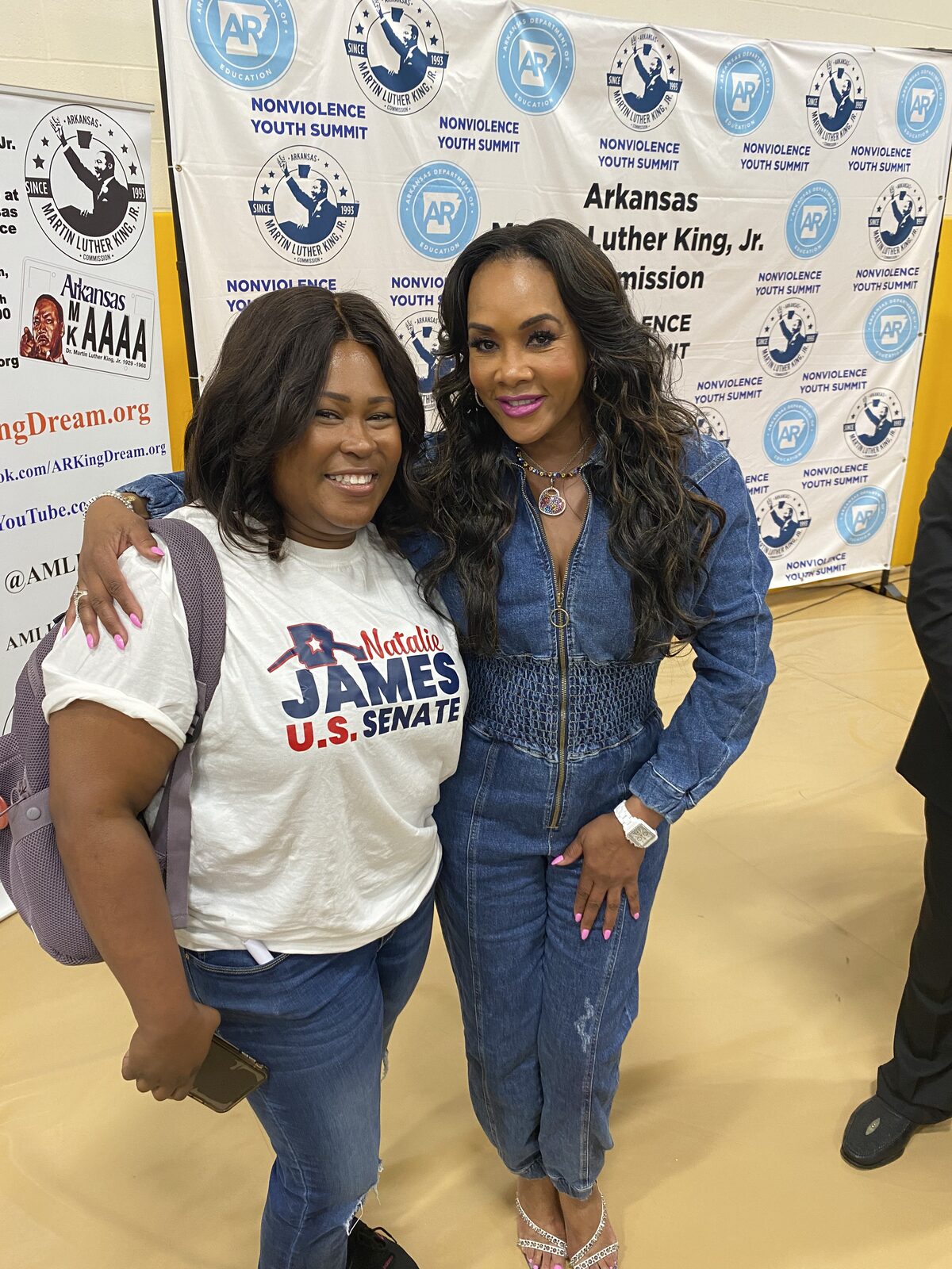 Natalie James at the Arkansas Martin Luther King Jr. Commission Nonviolence Youth Summit
