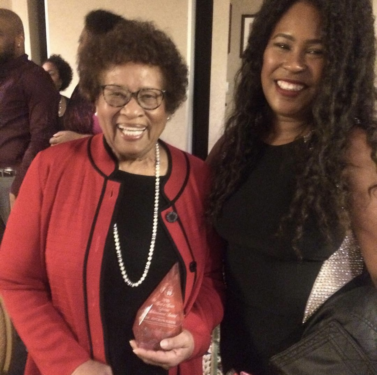 Natalie James with former U.S. Surgeon General Dr. Joycelyn Elders at an Arkansas honors event